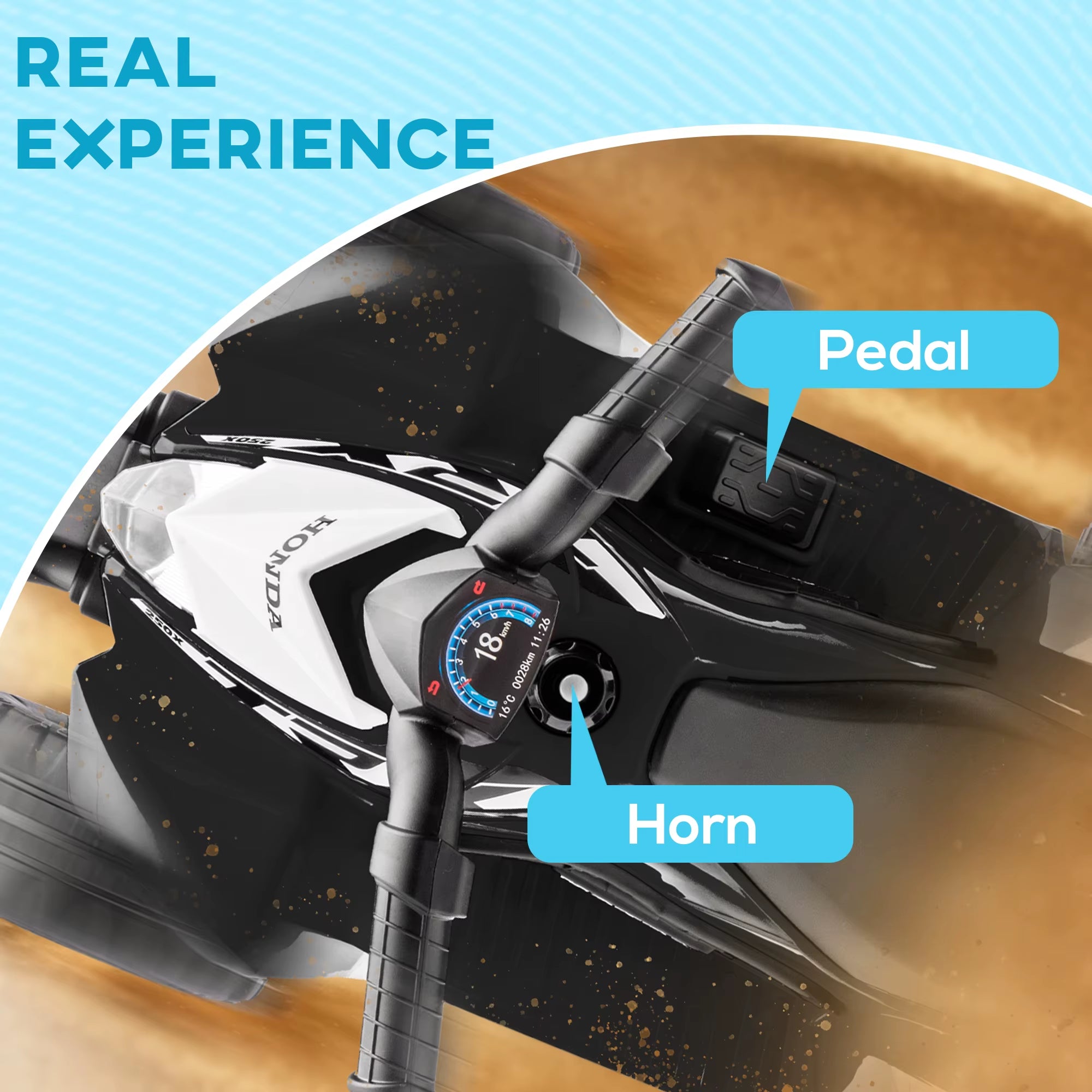 Honda Licensed Kids Electric Quad Bike 6V ATV for 1.5-3 Years