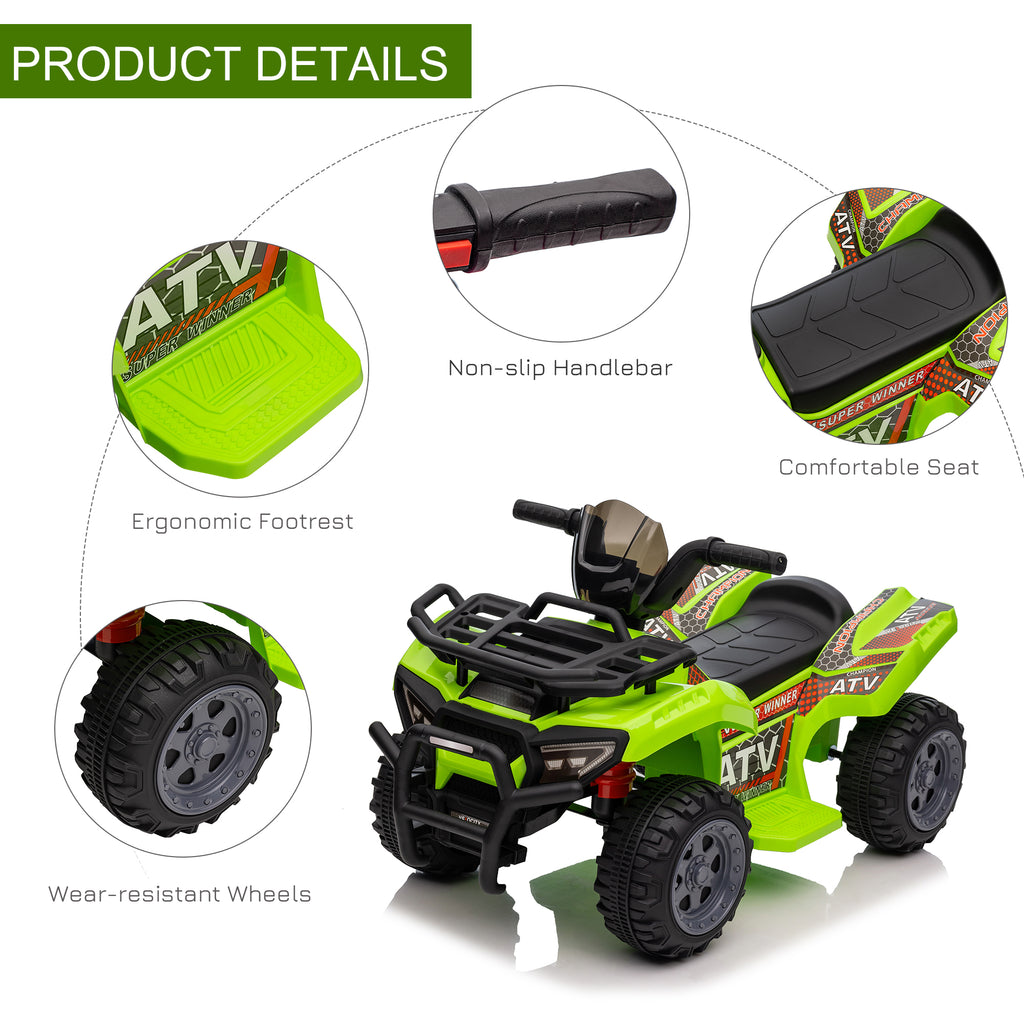 Kids Ride-On Four Wheeler ATV Car with Music for 18-36 Months