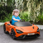 Mclaren 765LT Licensed 12V Kids Electric Ride on Car W/ Butterfly Doors