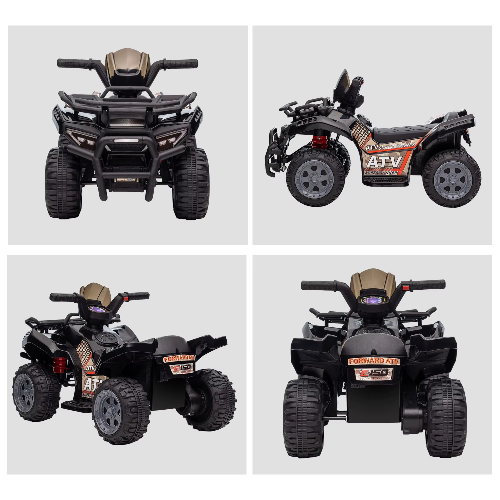 6V Kids Electric Ride on Car Toddler Quad Bike ATV for 18-36 Month
