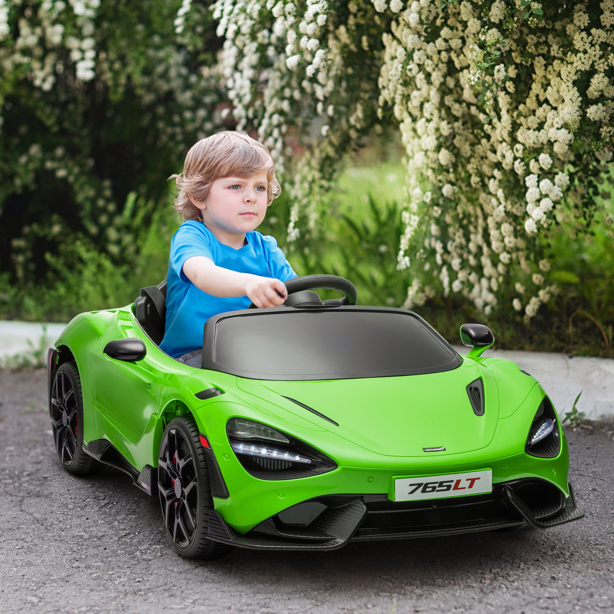 Mclaren 765LT Licensed 12V Kids Electric Ride on Car W/ Butterfly Doors