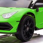 HOMCOM Lamborghini Aventador Licensed 12V Kids Electric Ride on Car - Green