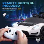 AIYAPLAY Maserati GT2 Licensed 12V Electric Ride on Car W/ Remote, White