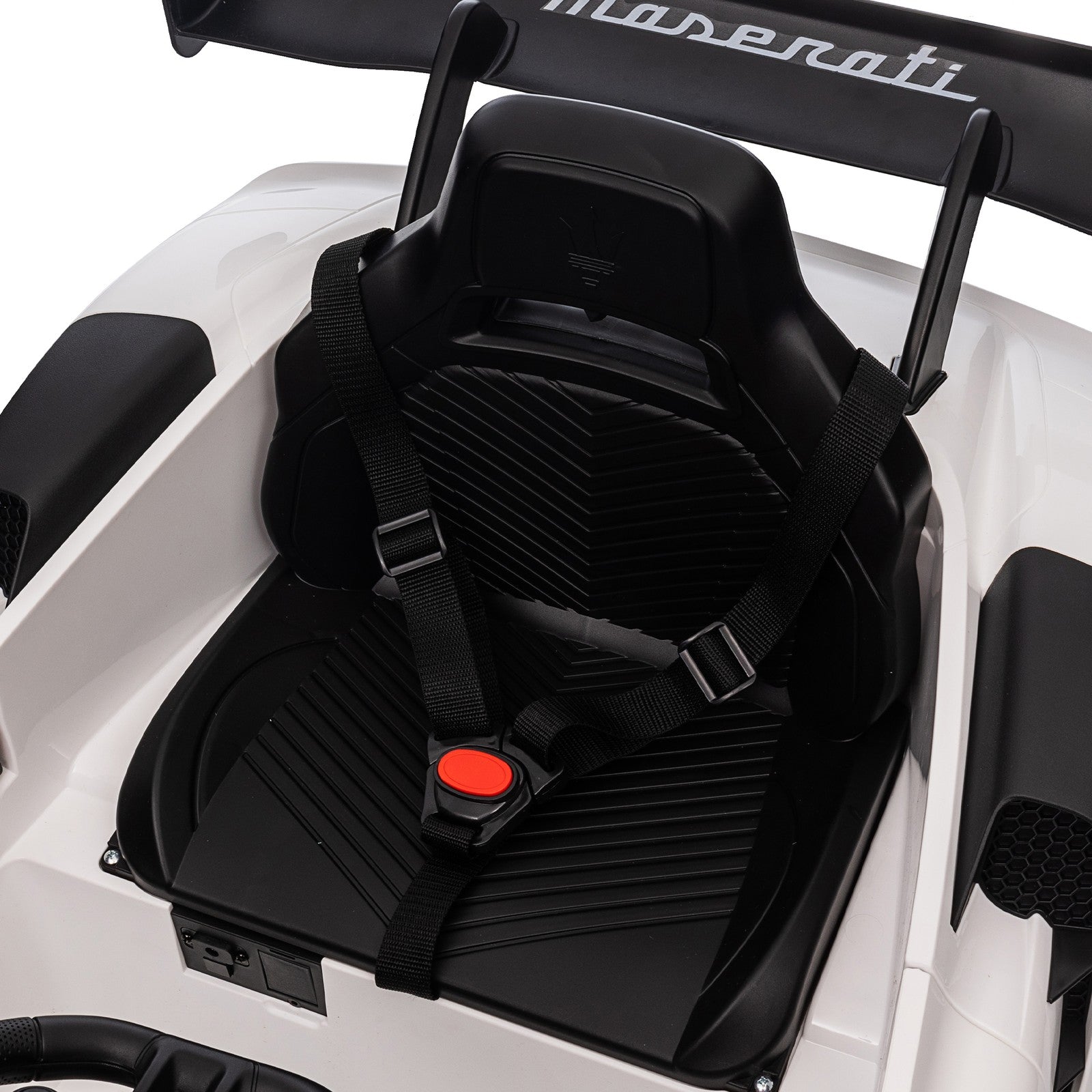AIYAPLAY Maserati GT2 Licensed 12V Electric Ride on Car W/ Remote, White