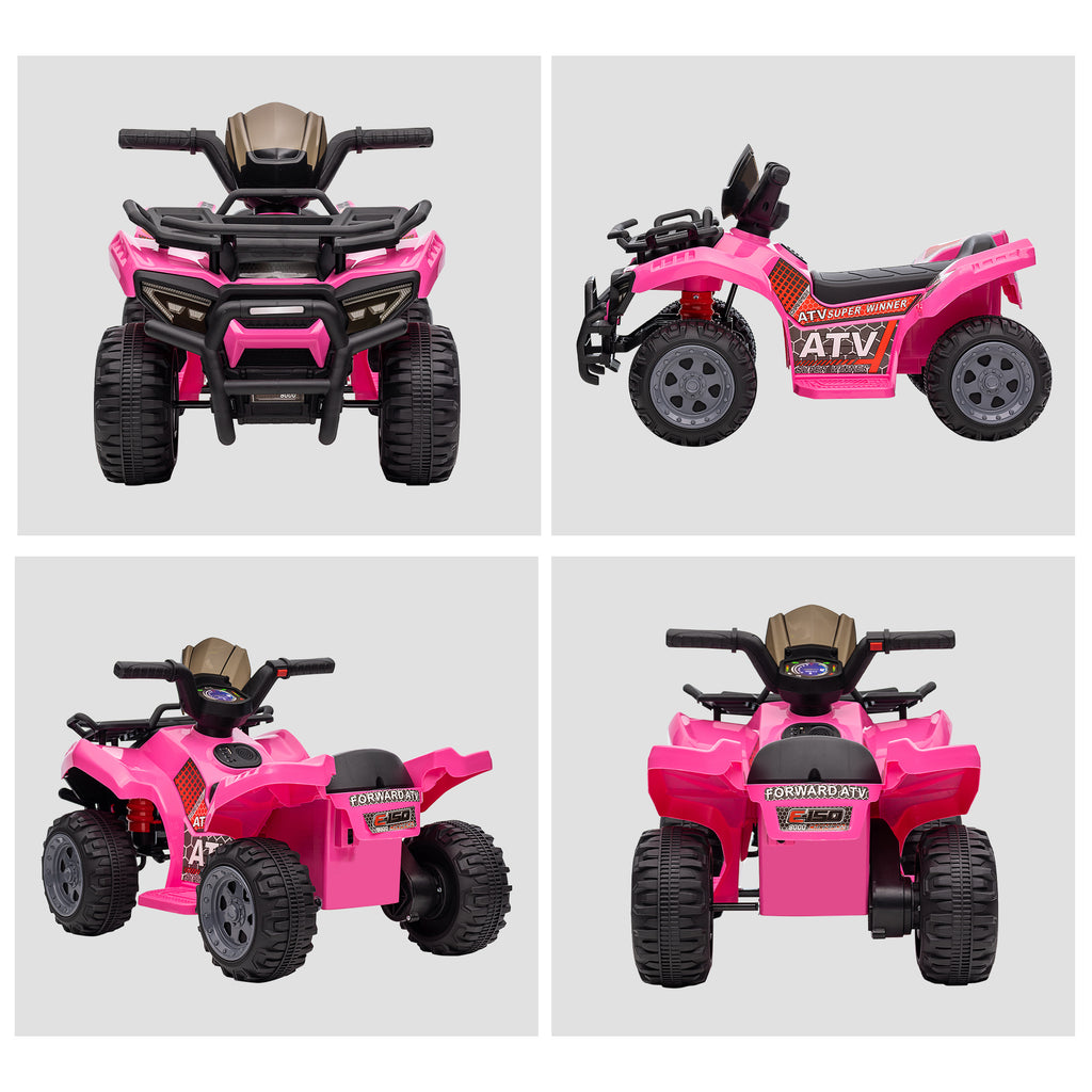 Kids Ride-On Four Wheeler ATV Car with Music for 18-36 Months