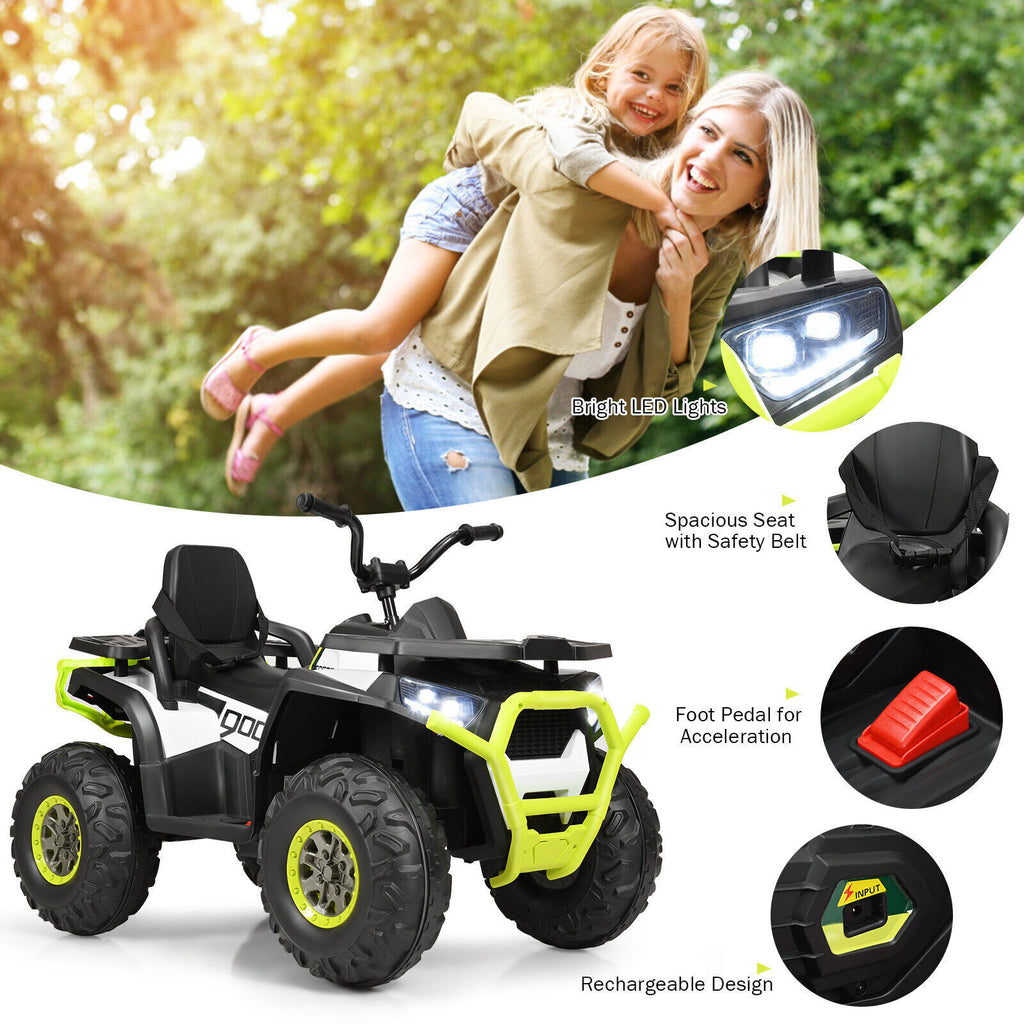 12V Kids Electric 4-Wheeler ATV Quad Ride on Car Toy Powered Electric Vehicle