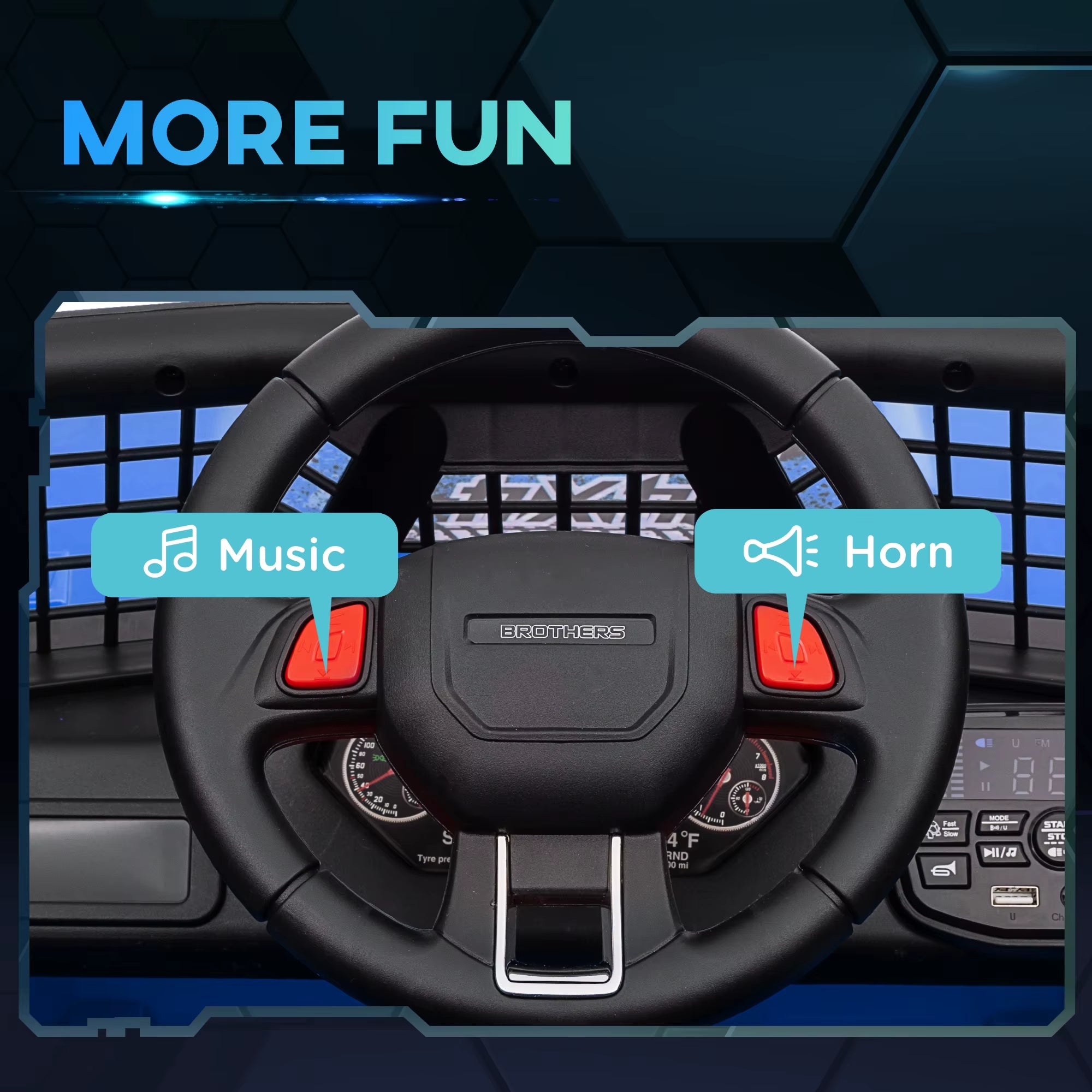 Kids Ride on Car, 12V Electric Truck W/ Suspension