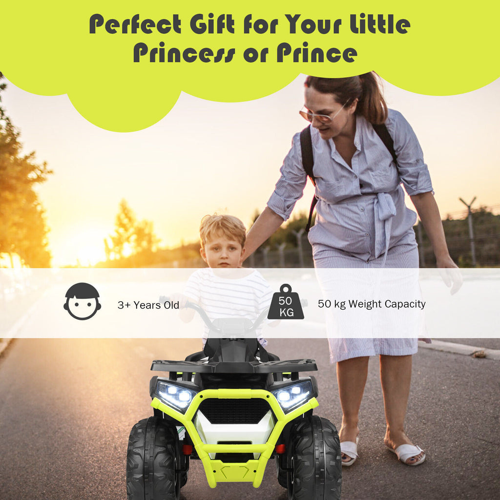 12V Kids Electric 4-Wheeler ATV Quad Ride on Car Toy Powered Electric Vehicle