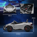 Mclaren 765LT Licensed 12V Kids Electric Ride on Car W/ Butterfly Doors