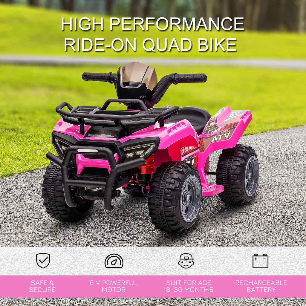 Kids Ride-On Four Wheeler ATV Car with Music for 18-36 Months