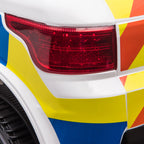 12V Kid Electric Ride on Police Car W/ Remote Siren Bluetooth 3-6 Years