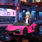 AIYAPLAY Lamborghini Revuelto Licensed Ride on Car, with Suspension, Pink