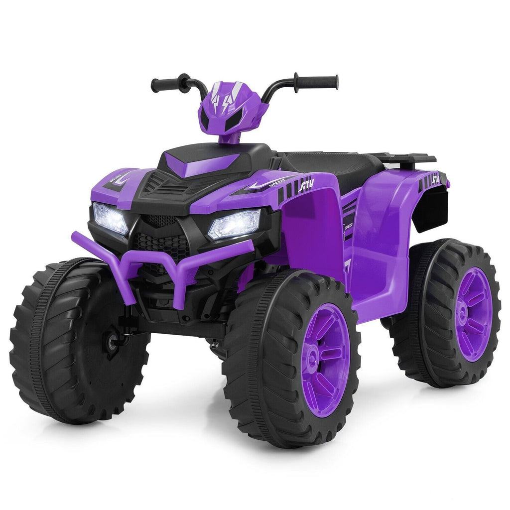 COSTWAY 24V Kids Ride-On Electric ATV 4-Wheeler Quad Car W/Wireless Connection
