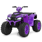 COSTWAY 24V Kids Ride-On Electric ATV 4-Wheeler Quad Car W/Wireless Connection