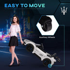 AIYAPLAY Maserati GT2 Licensed 12V Electric Ride on Car W/ Remote, White