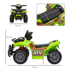 Kids Ride-On Four Wheeler ATV Car with Music for 18-36 Months