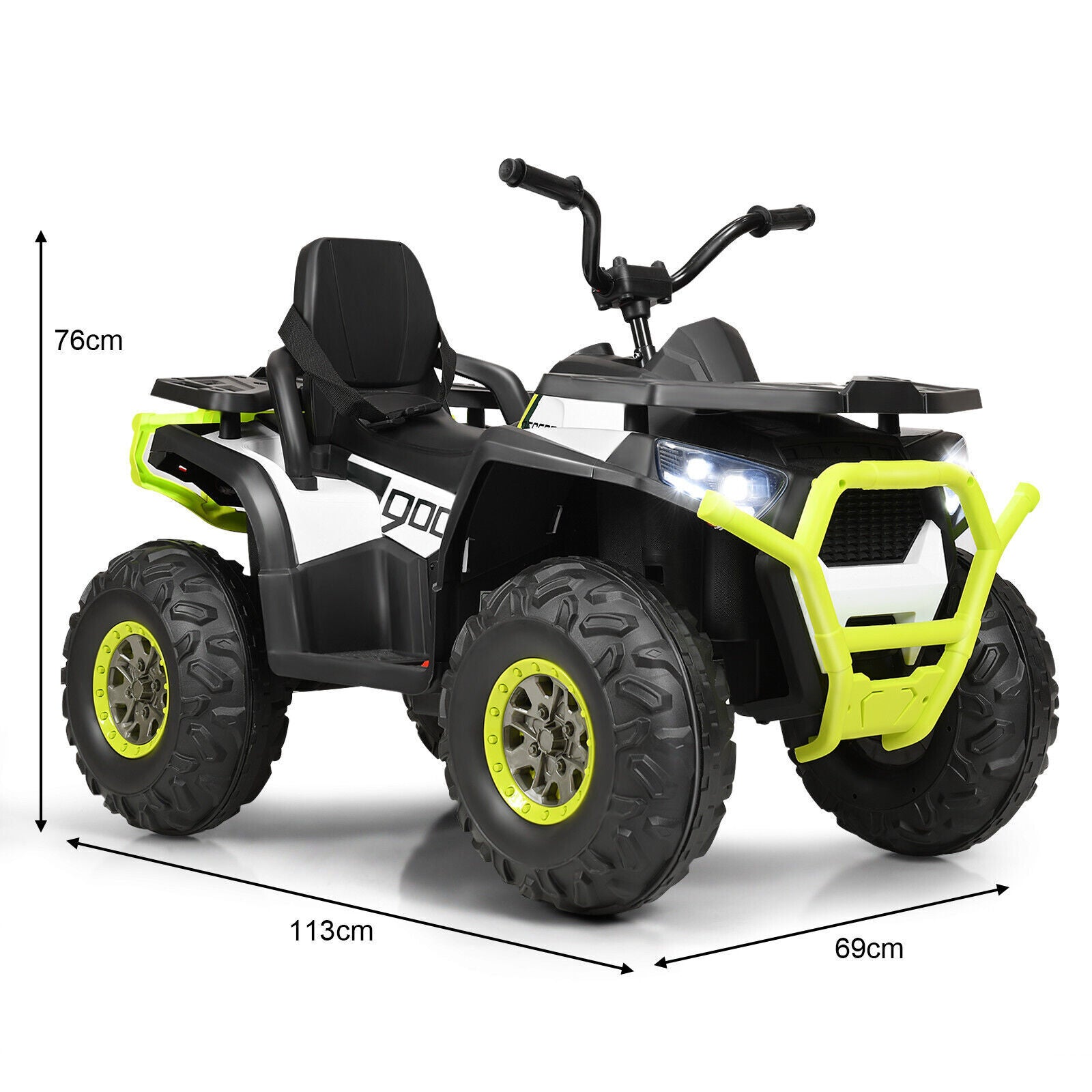 12V Kids Electric 4-Wheeler ATV Quad Ride on Car Toy Powered Electric Vehicle