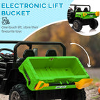 Two-Seater Kids Ride on Truck W/ Electric Bucket, Parental Remote