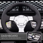 HOMCOM 12V Kids Electric Ride on Car Truck Off-Road Toy W/ Remote Control Black