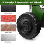 Kids Ride on Tractor and Trailer 12V Electric Toy Car W/Light & Music Detachable