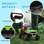 Two-Seater Kids Ride on Truck W/ Electric Bucket, Parental Remote